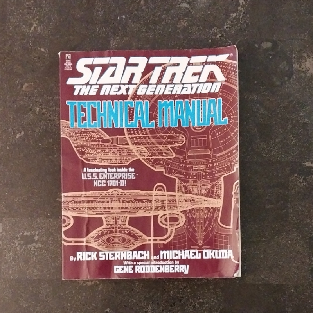 Star Trek The Next Generation Technical Manual - Maroon & Teal Cover